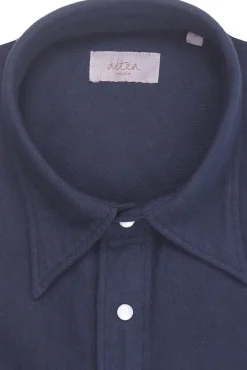 over shirt texana in cotone fiammato