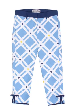 Pantalone a sigaretta in cotone stretch