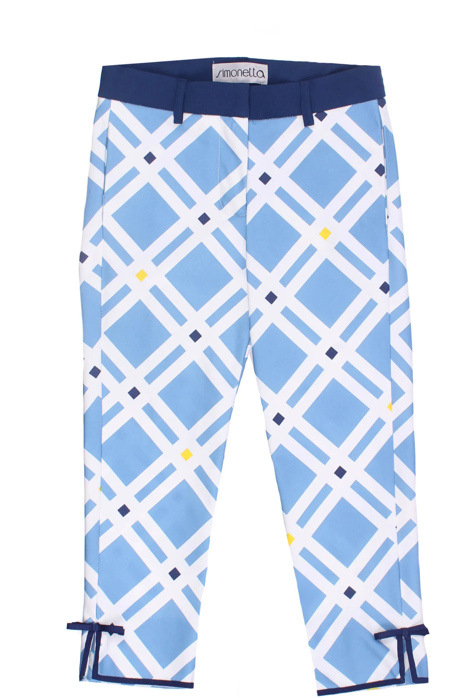 Pantalone a sigaretta in cotone stretch