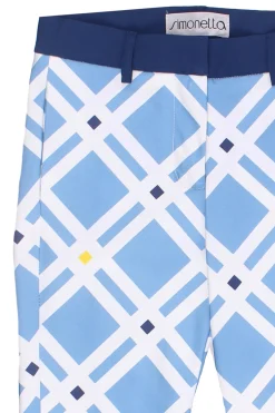 Pantalone a sigaretta in cotone stretch