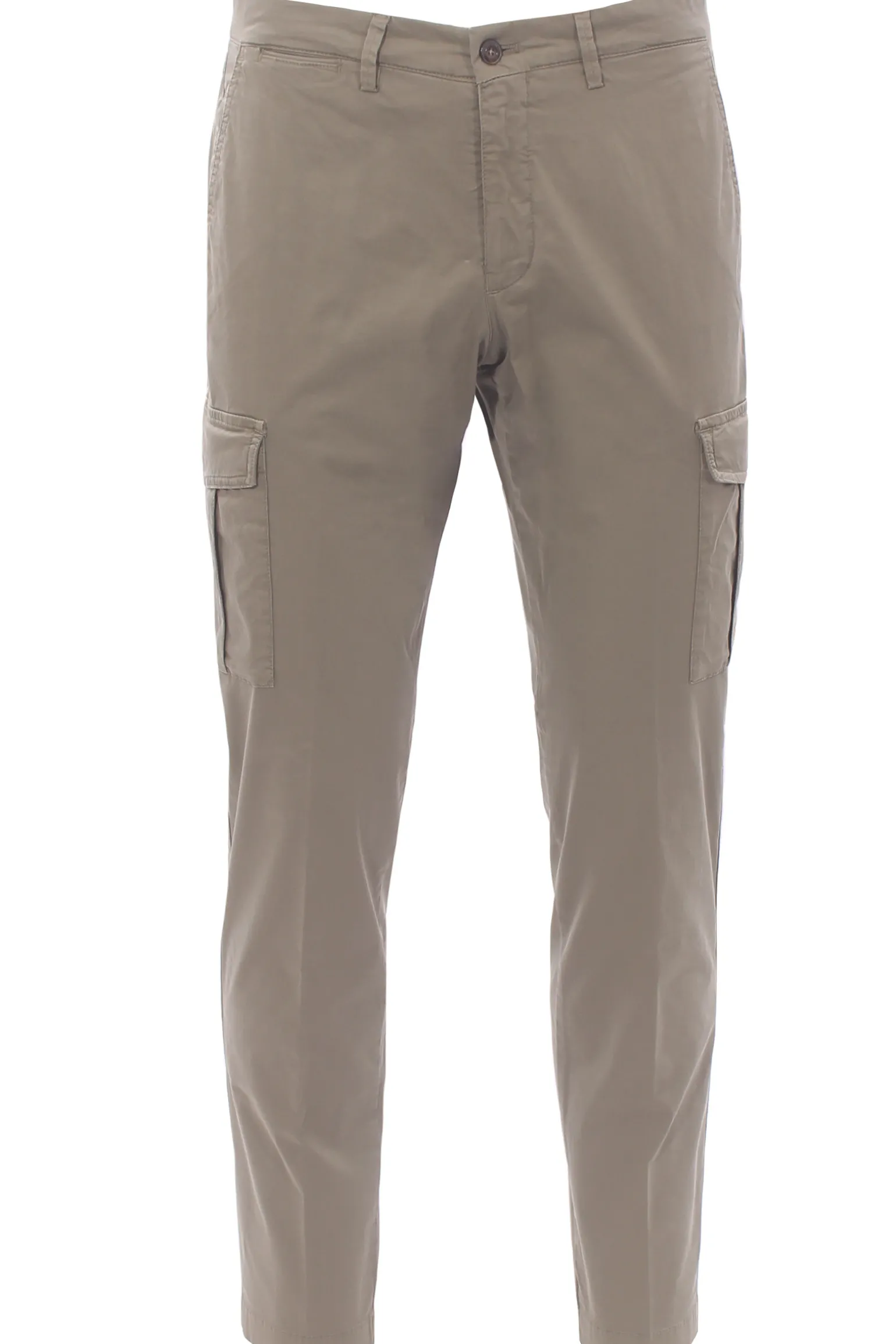 pantalone cargo in cotone stretch
