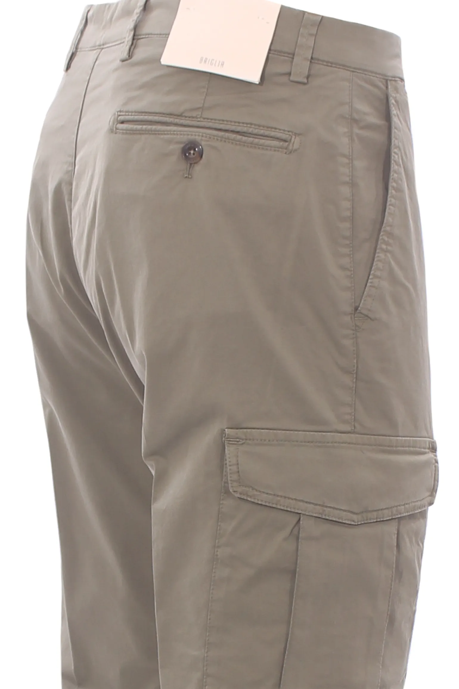 pantalone cargo in cotone stretch