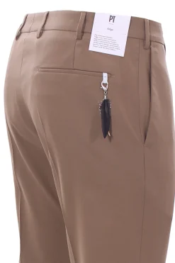 pantalone dieci 1p in tela di lana stretch