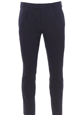 pantalone dieci 1p in tela di lana stretch