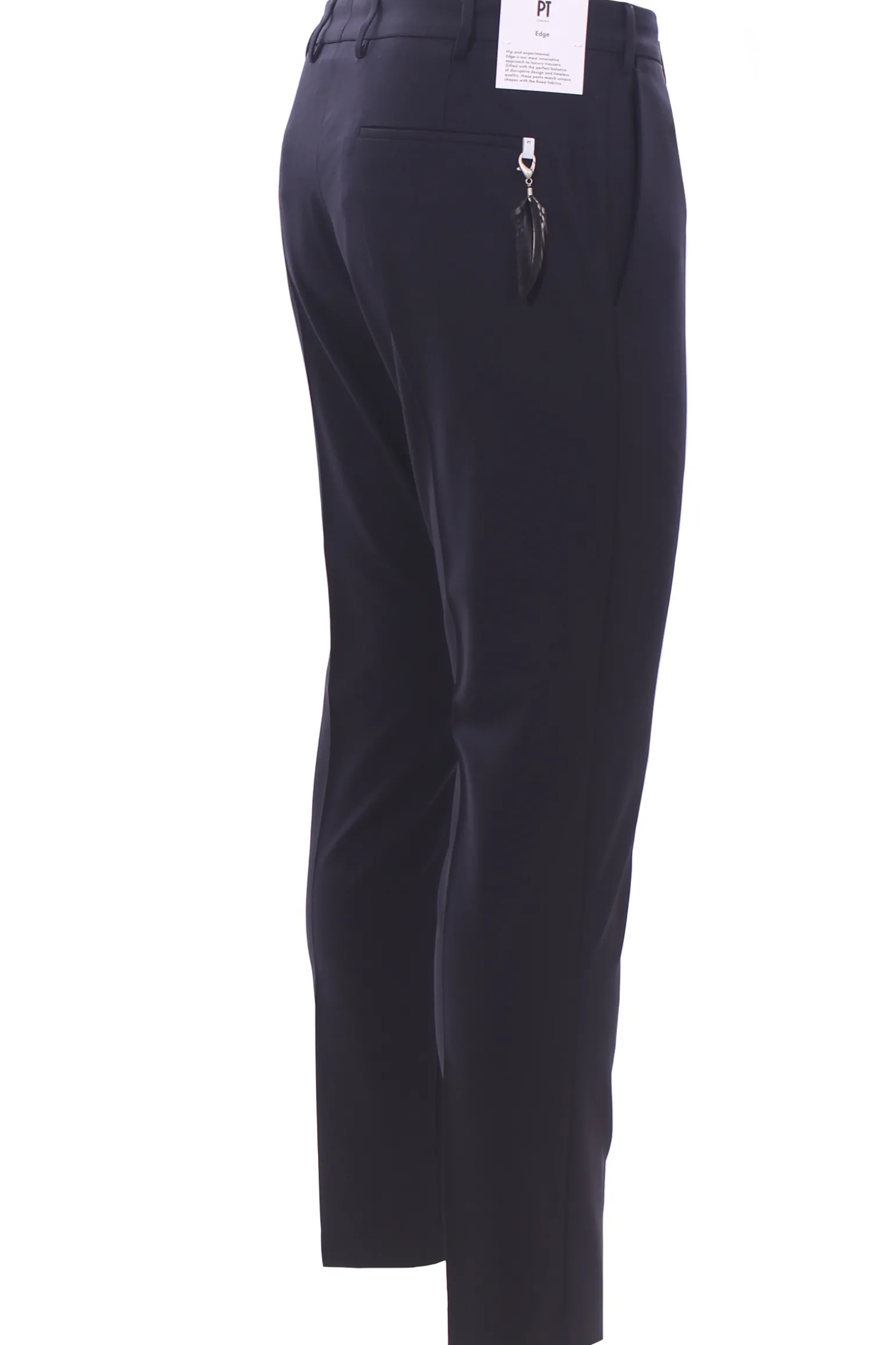 pantalone dieci 1p in tela di lana stretch
