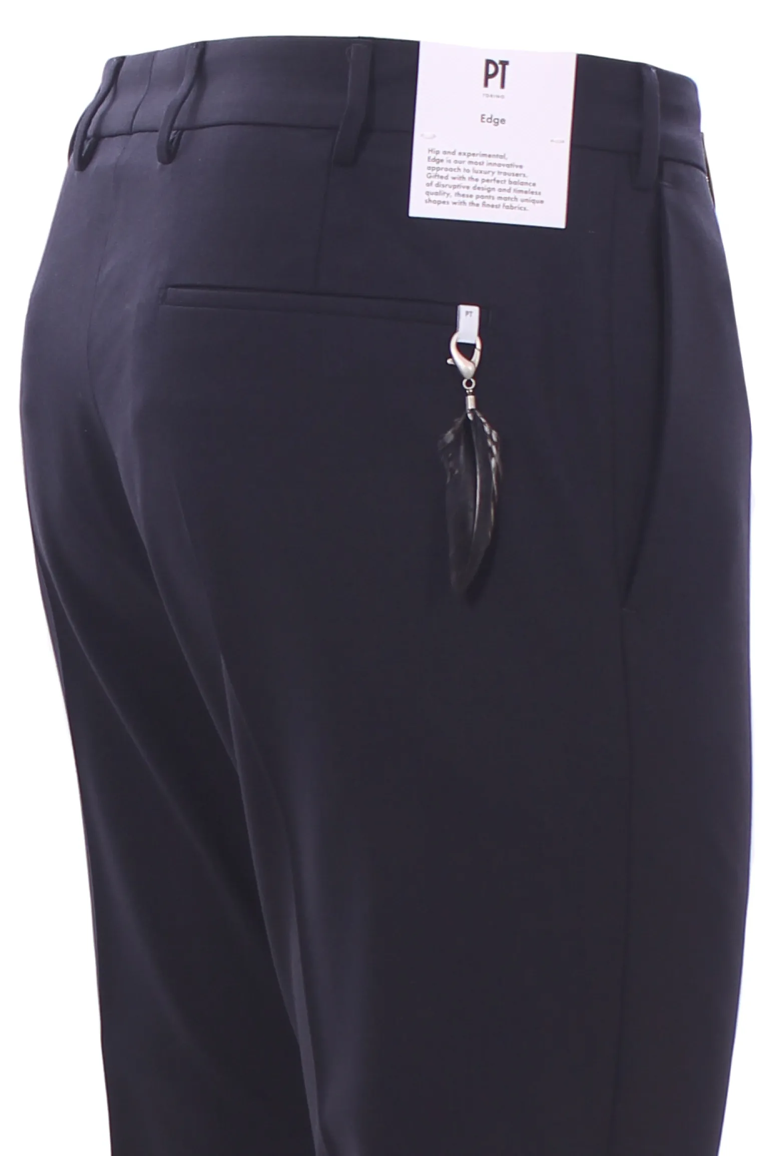 pantalone dieci 1p in tela di lana stretch