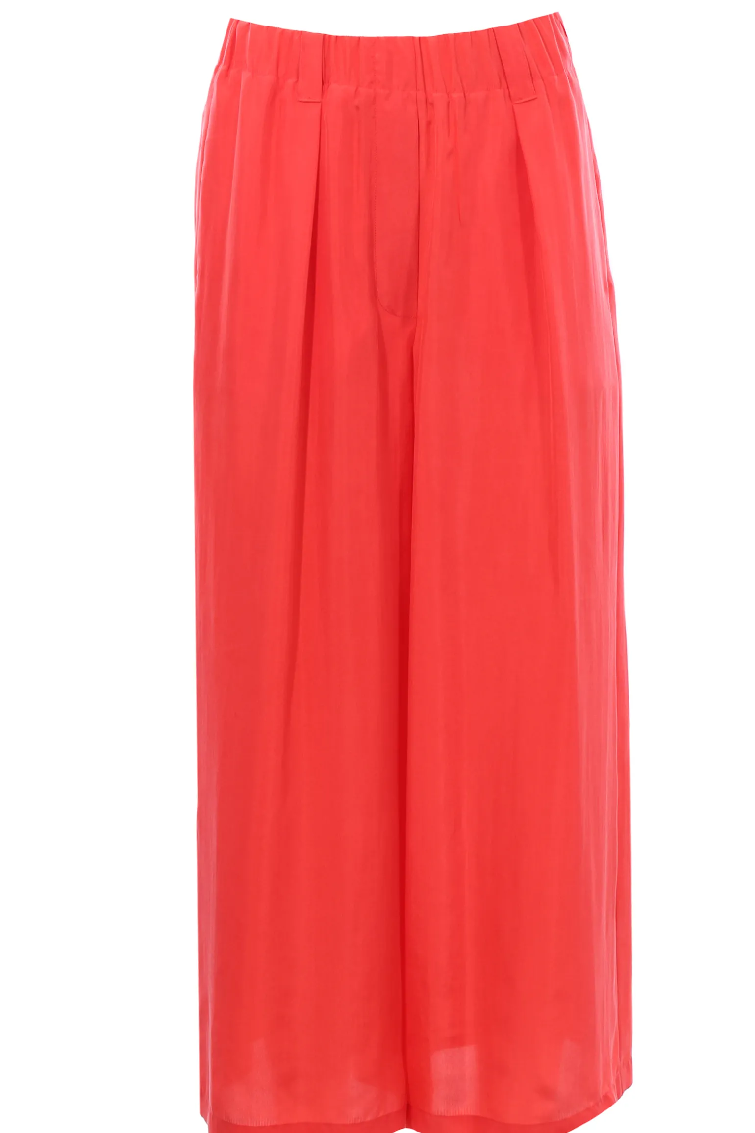 Pantalone gamba larga in seta