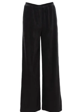 Pantalone gamba larga in velluto a coste
