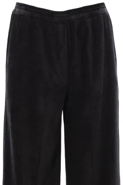 Pantalone gamba larga in velluto a coste