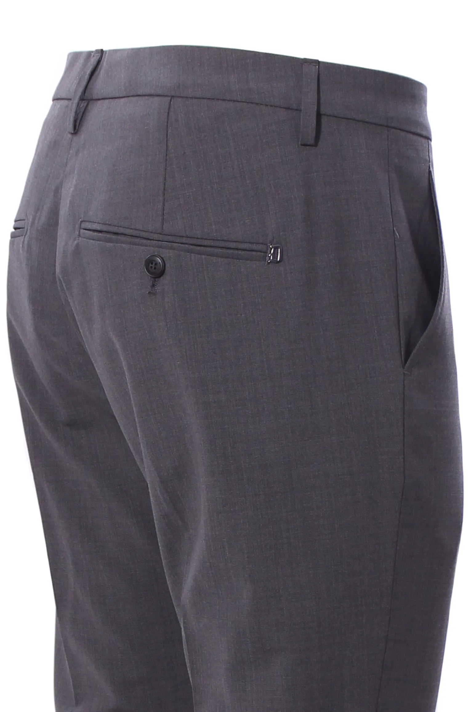 pantalone gaubert in tela di lana stretch