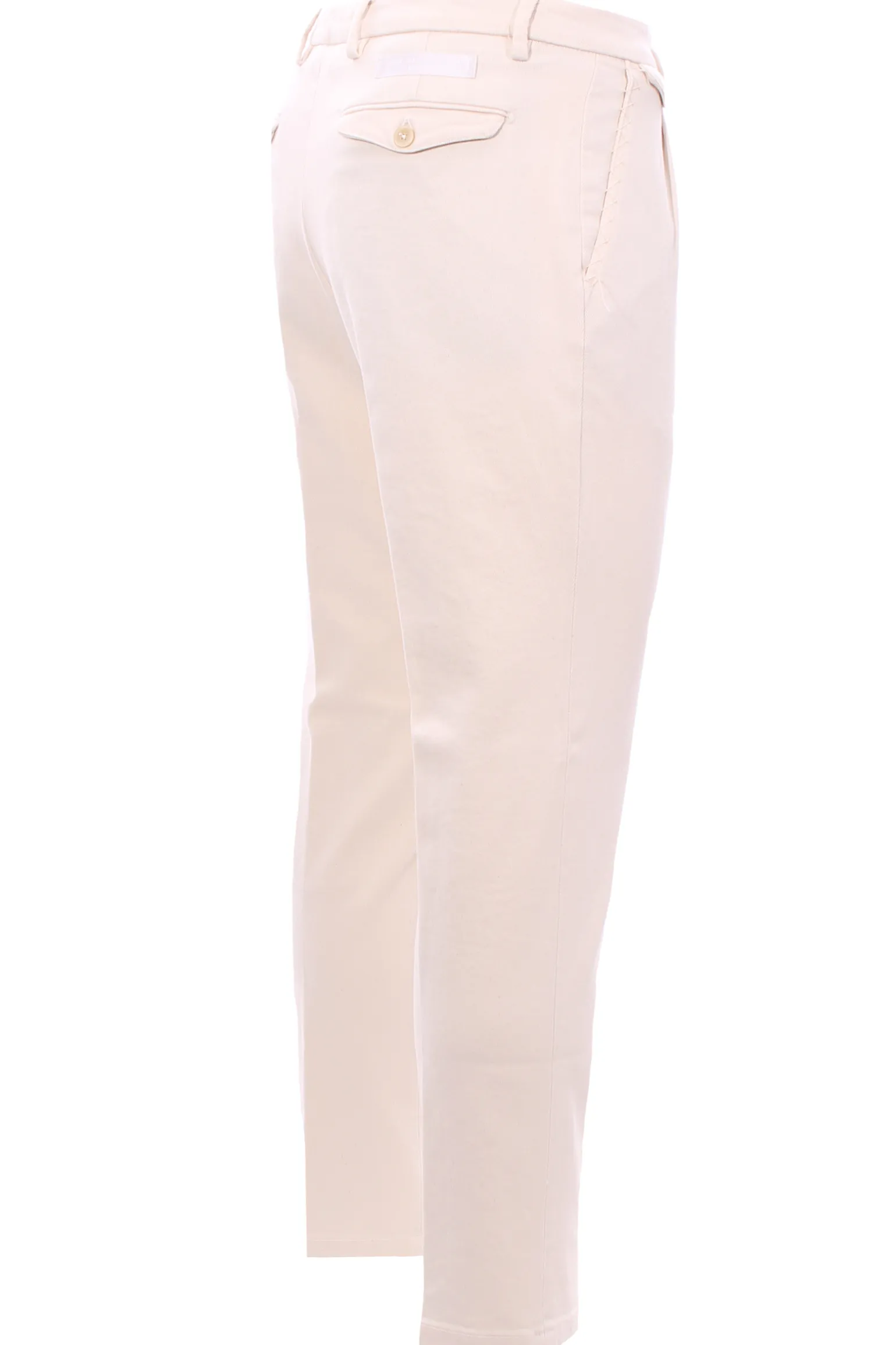 pantalone in bull di cotone stretch