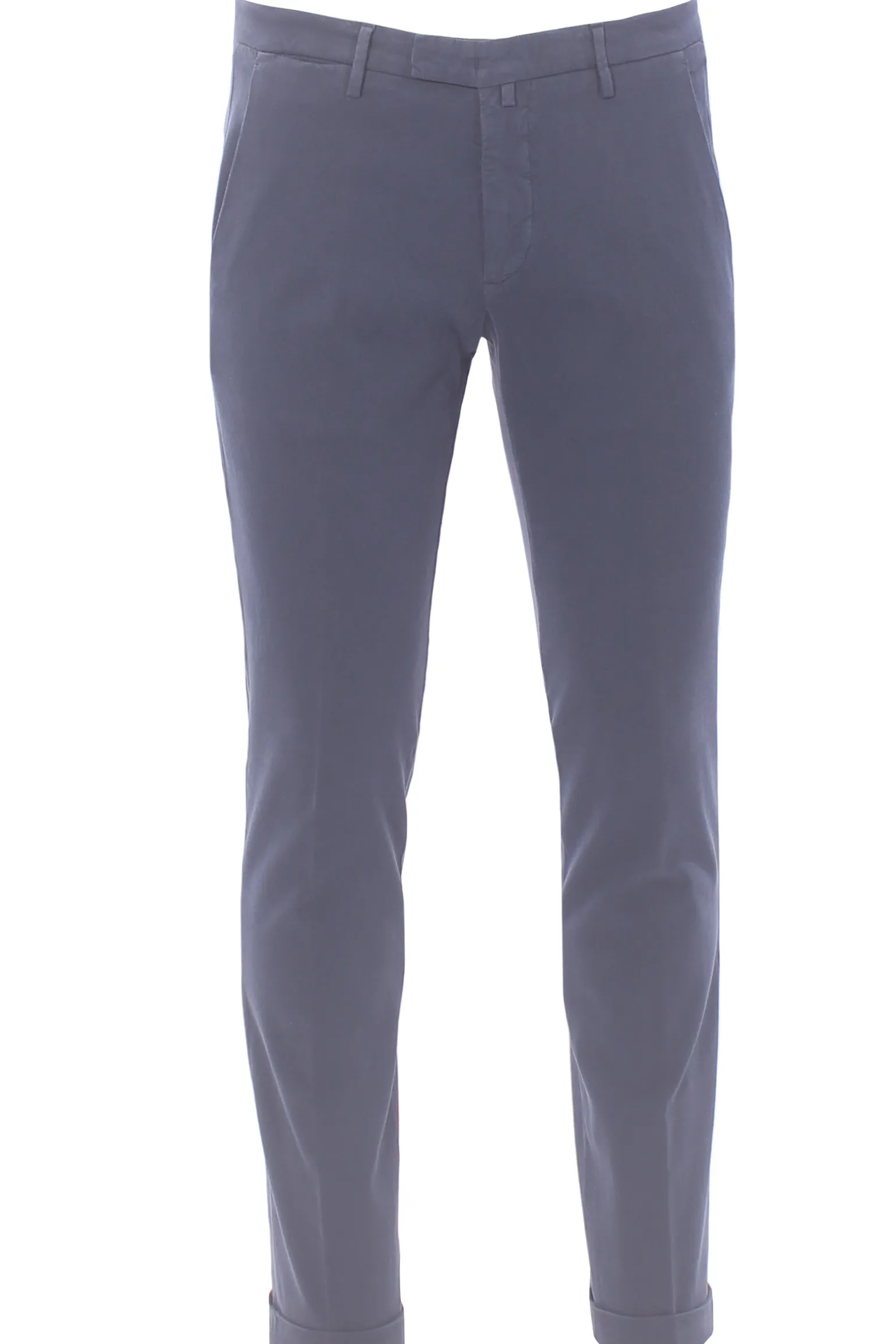 pantalone in cotone e tencel stretch