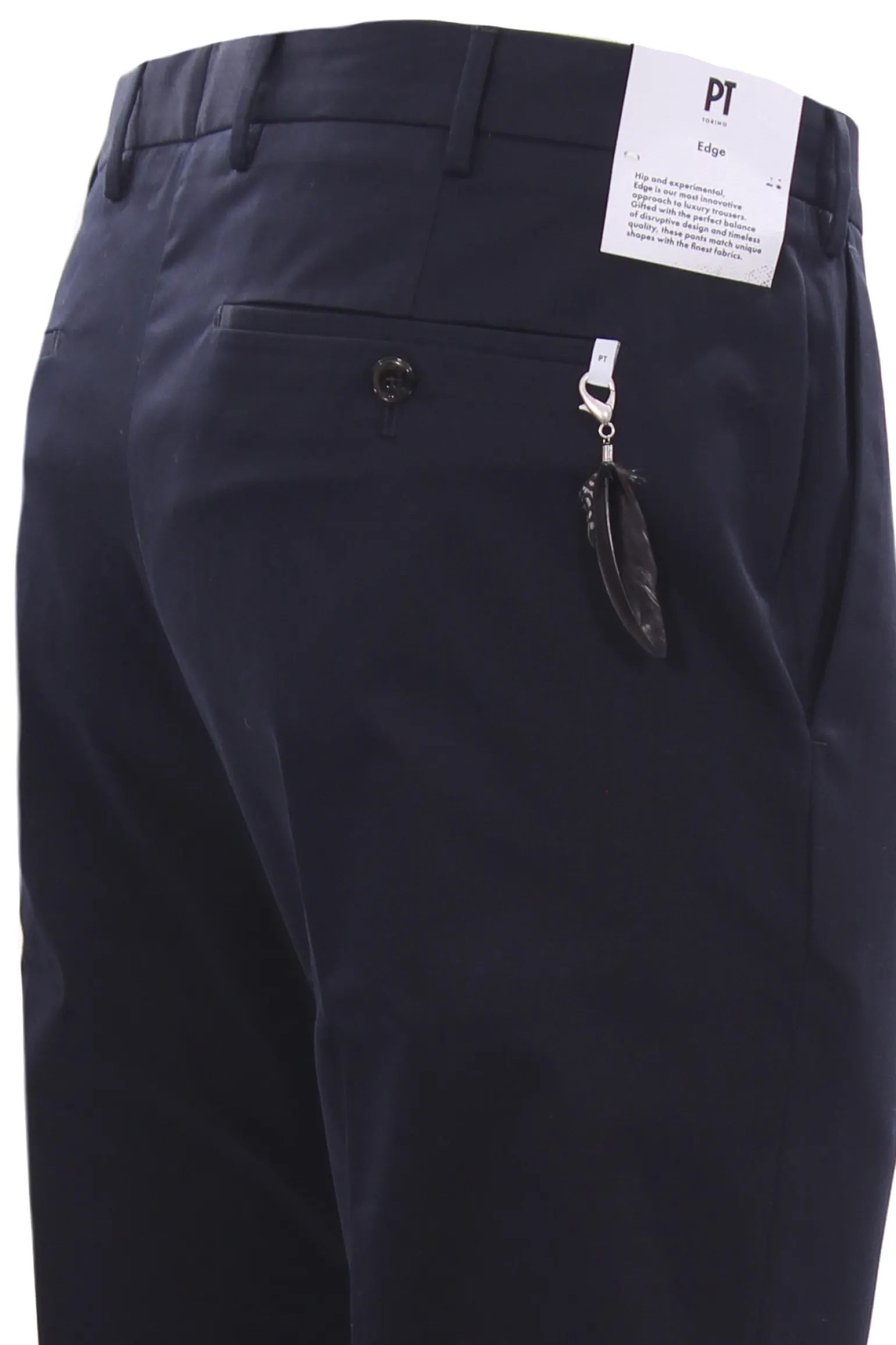Pantalone in cotone satin stretch