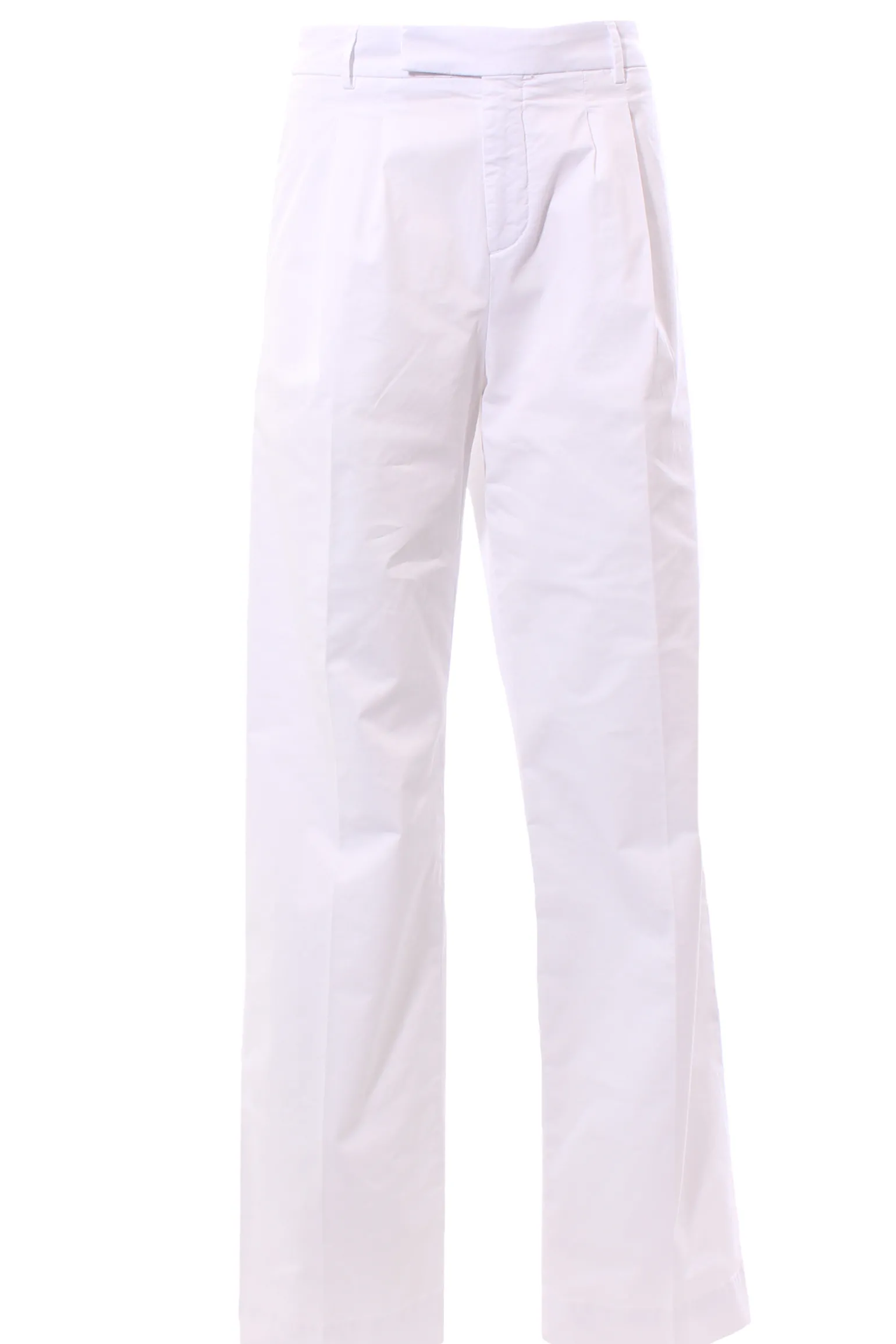Pantalone in cotone vita alta