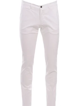 Pantalone in rasatello di cotone stretch