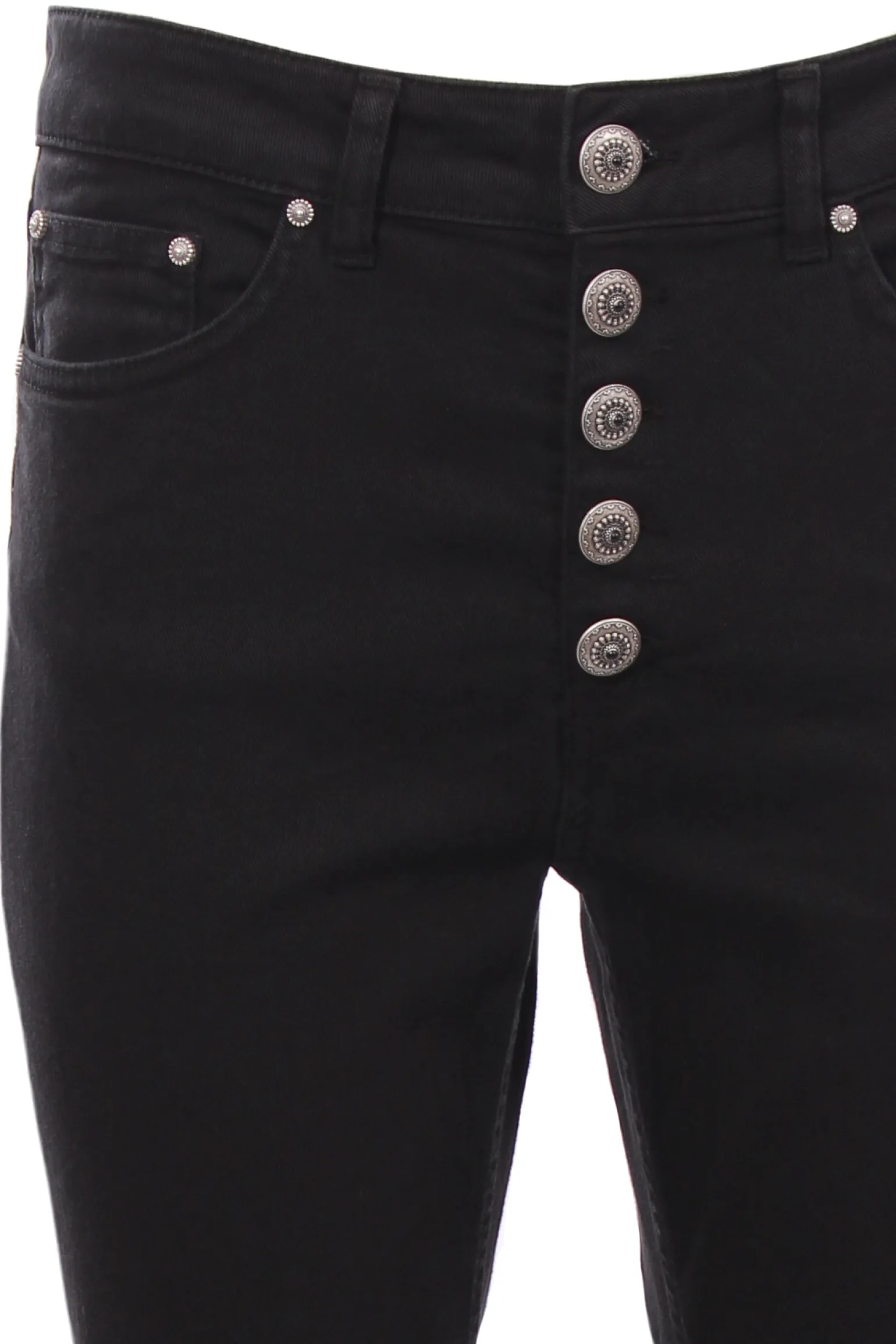 Pantalone koons gioiello in denim di cotone