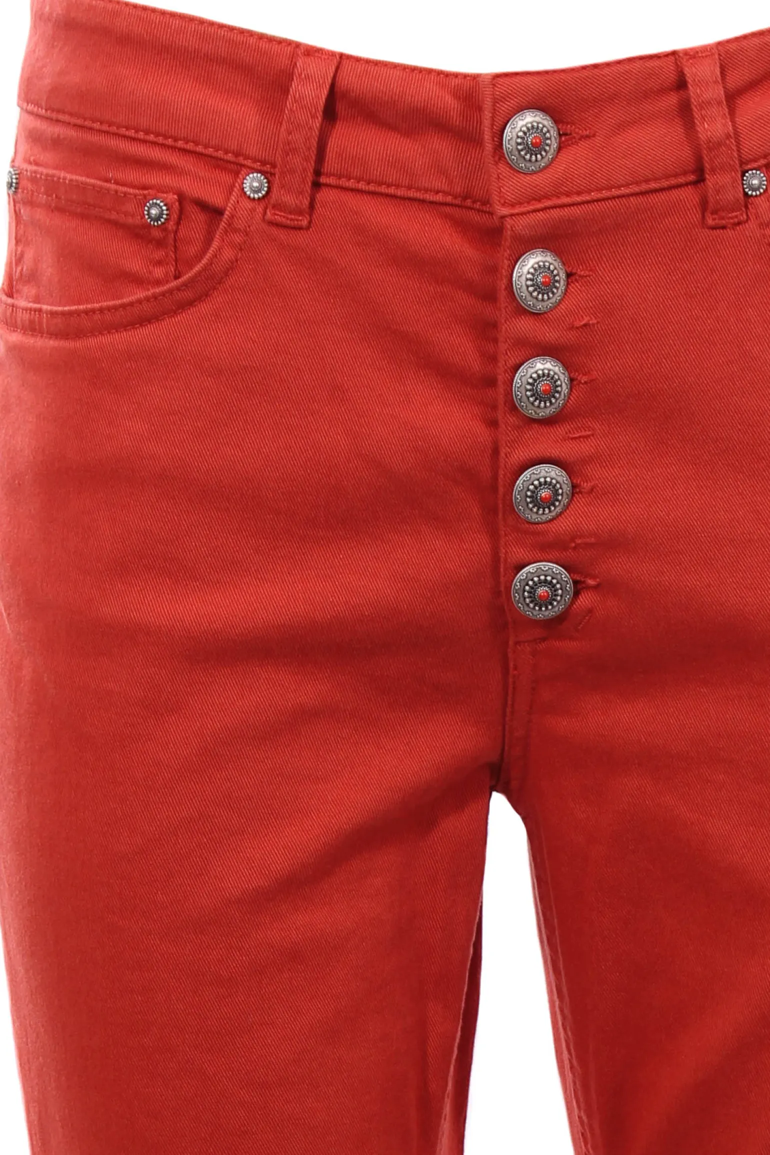 Pantalone koons gioiello in denim di cotone