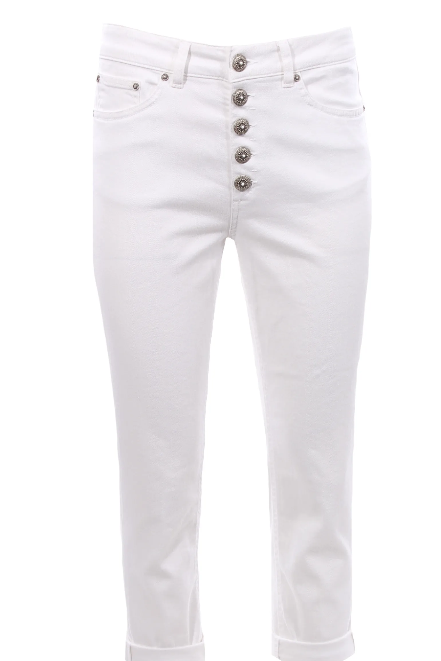 Pantalone koons gioiello in denim di cotone