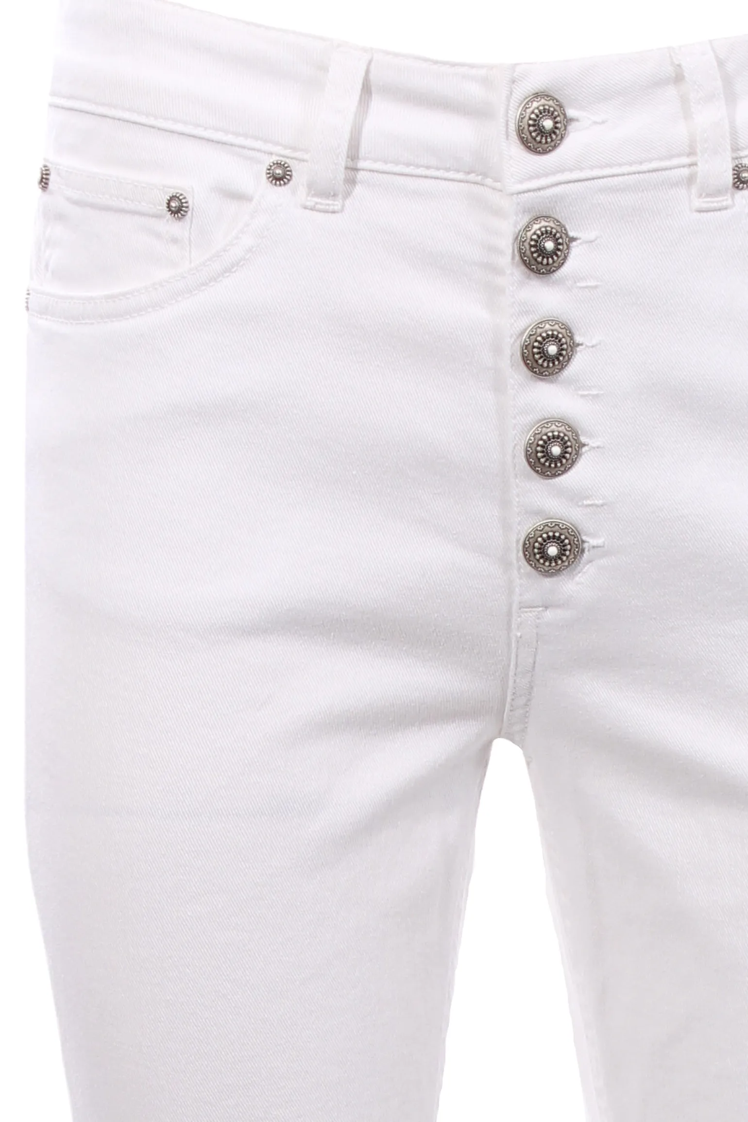 Pantalone koons gioiello in denim di cotone