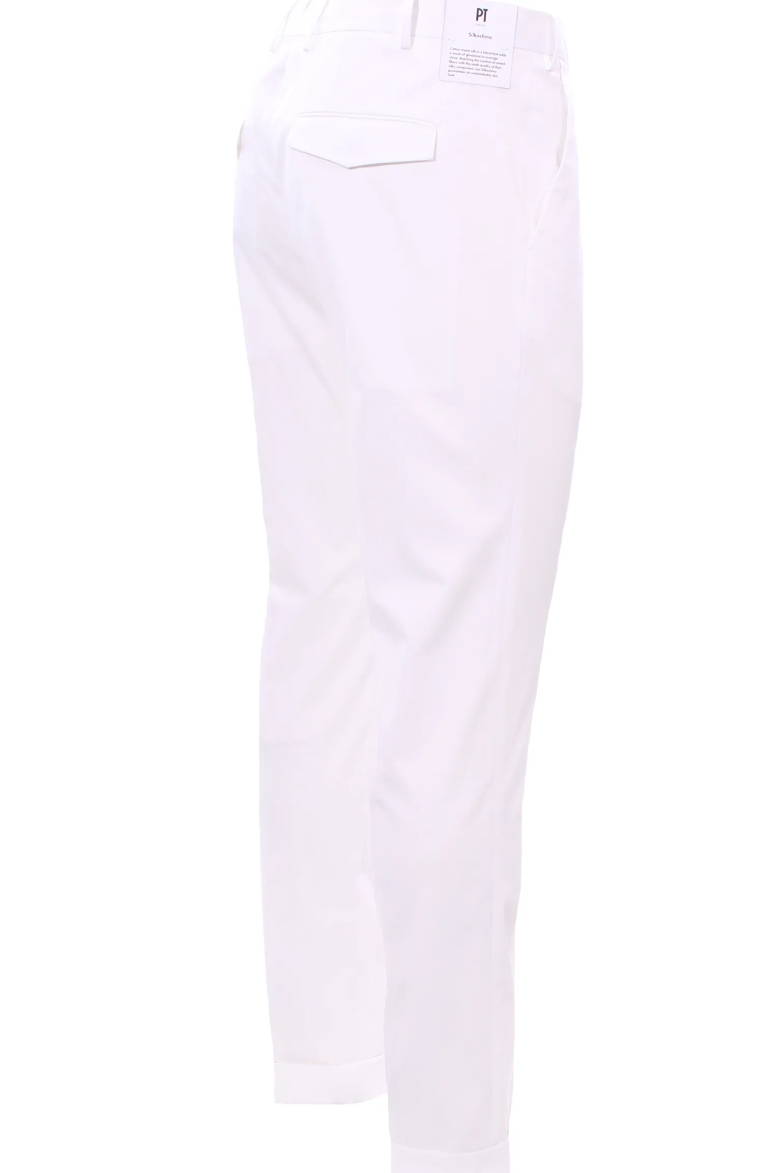 pantalone master 1p in cotone e seta stretch