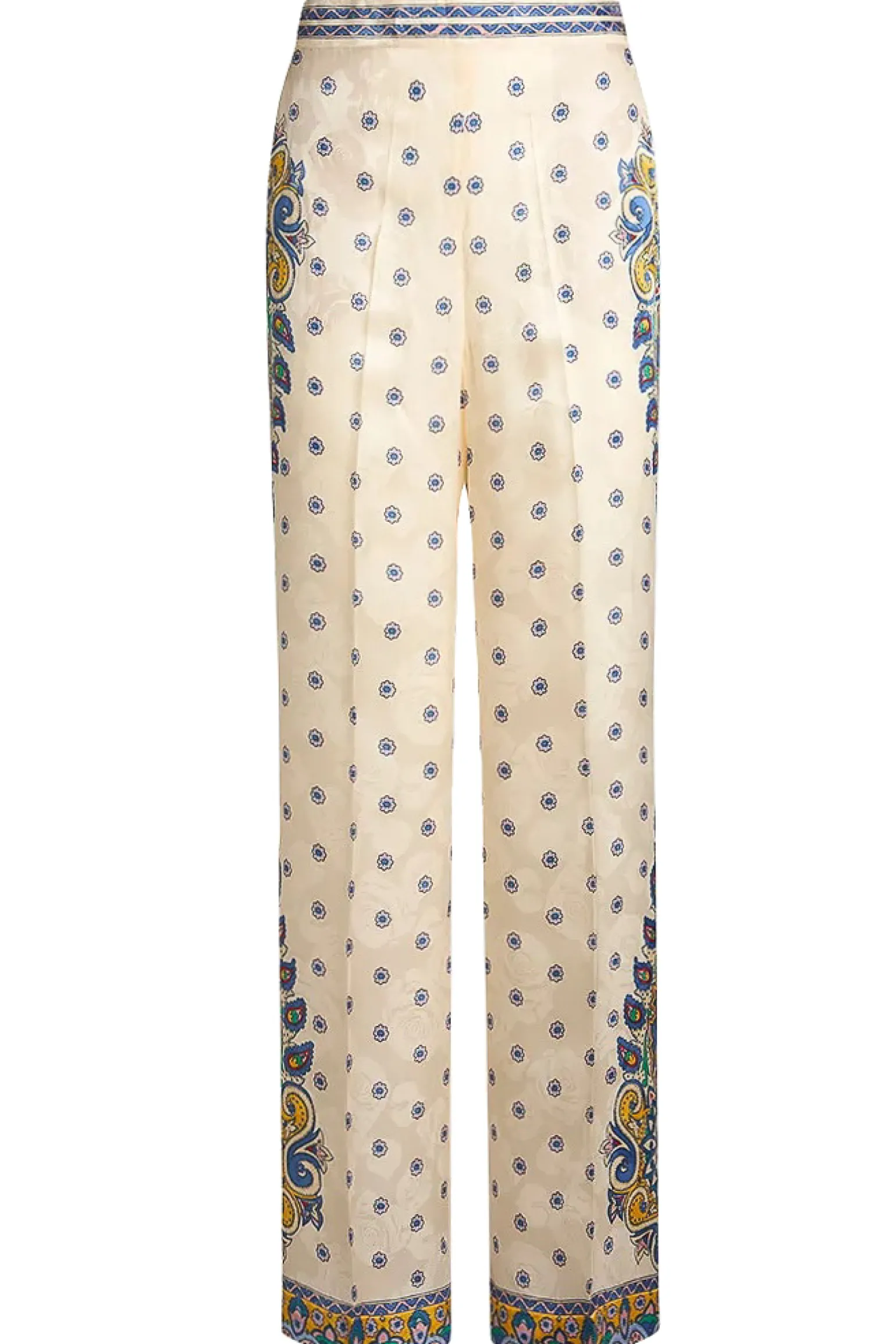 pantalone motivo medaglioni