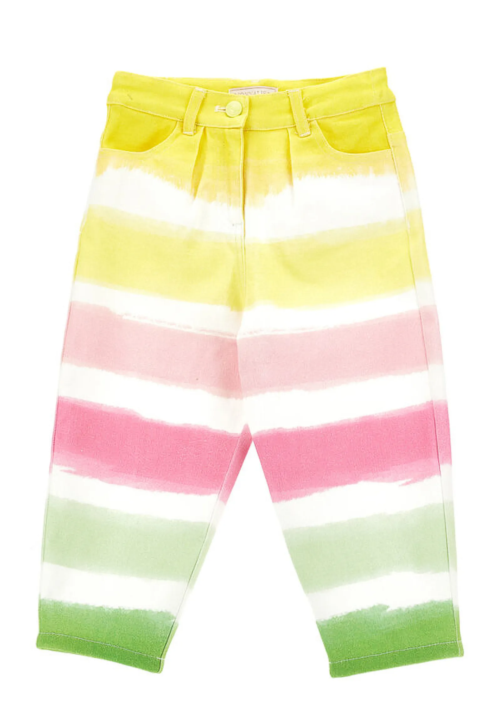 Pantalone multicolor in cotone stretch