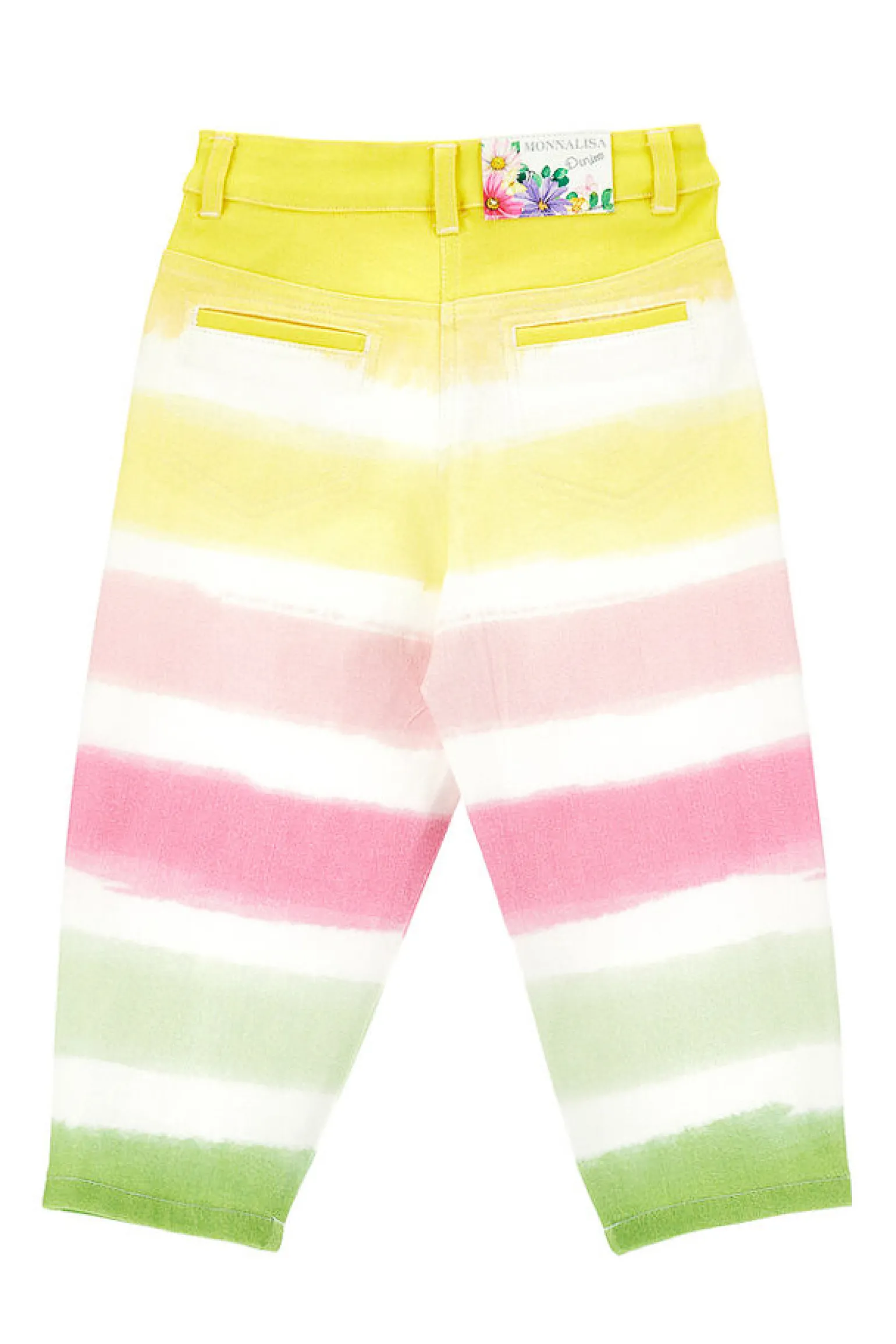 Pantalone multicolor in cotone stretch