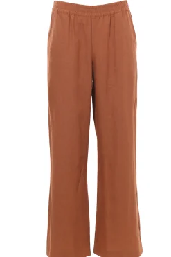 Pantalone palazzo in lino