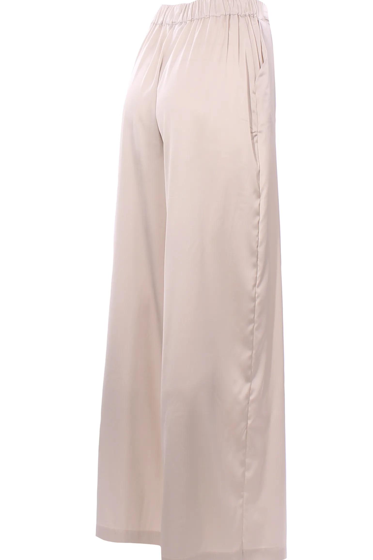 Pantalone palazzo in viscosa di seta