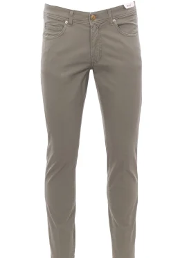 pantalone 5 tasche in cotone stretch