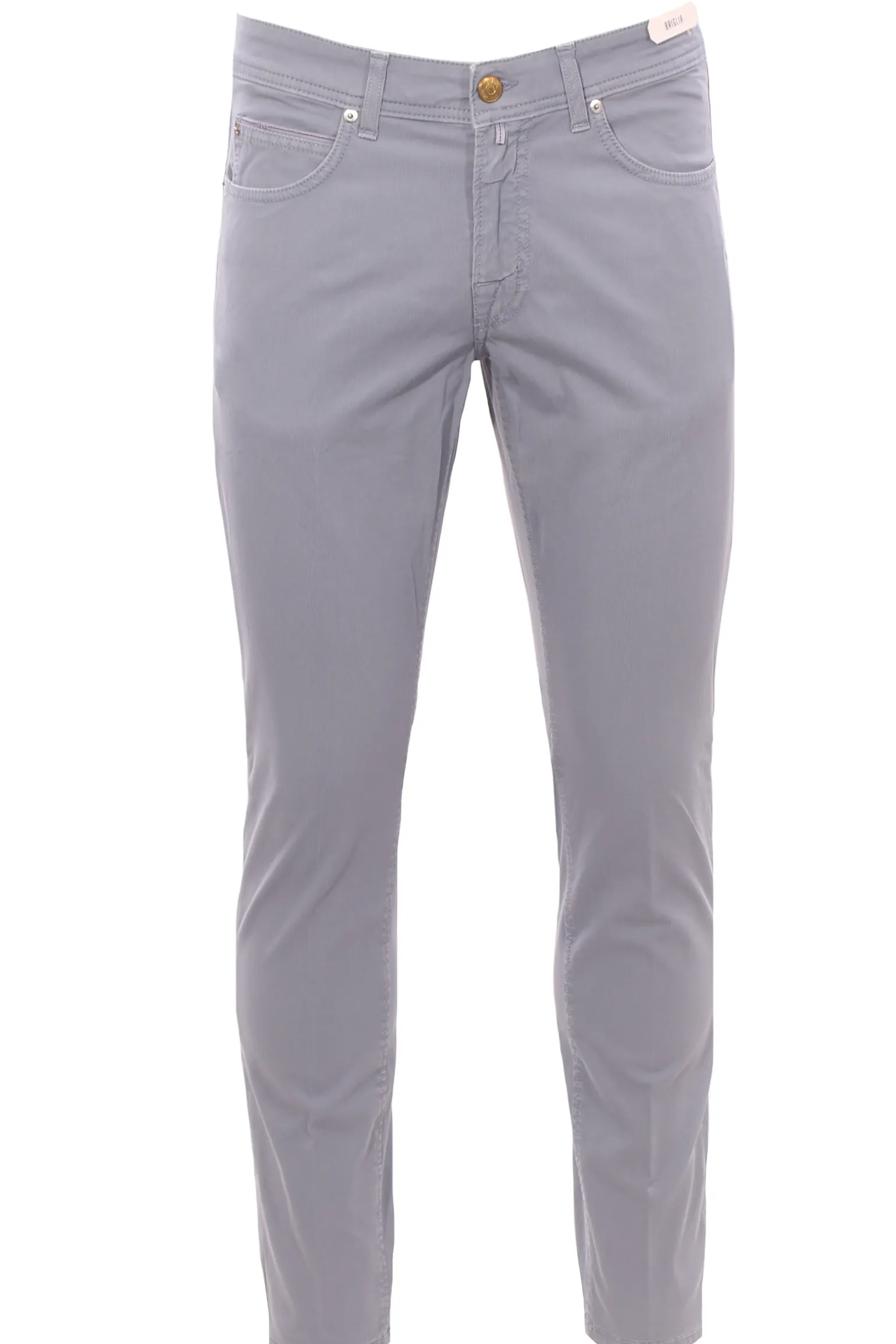pantalone 5 tasche in cotone stretch