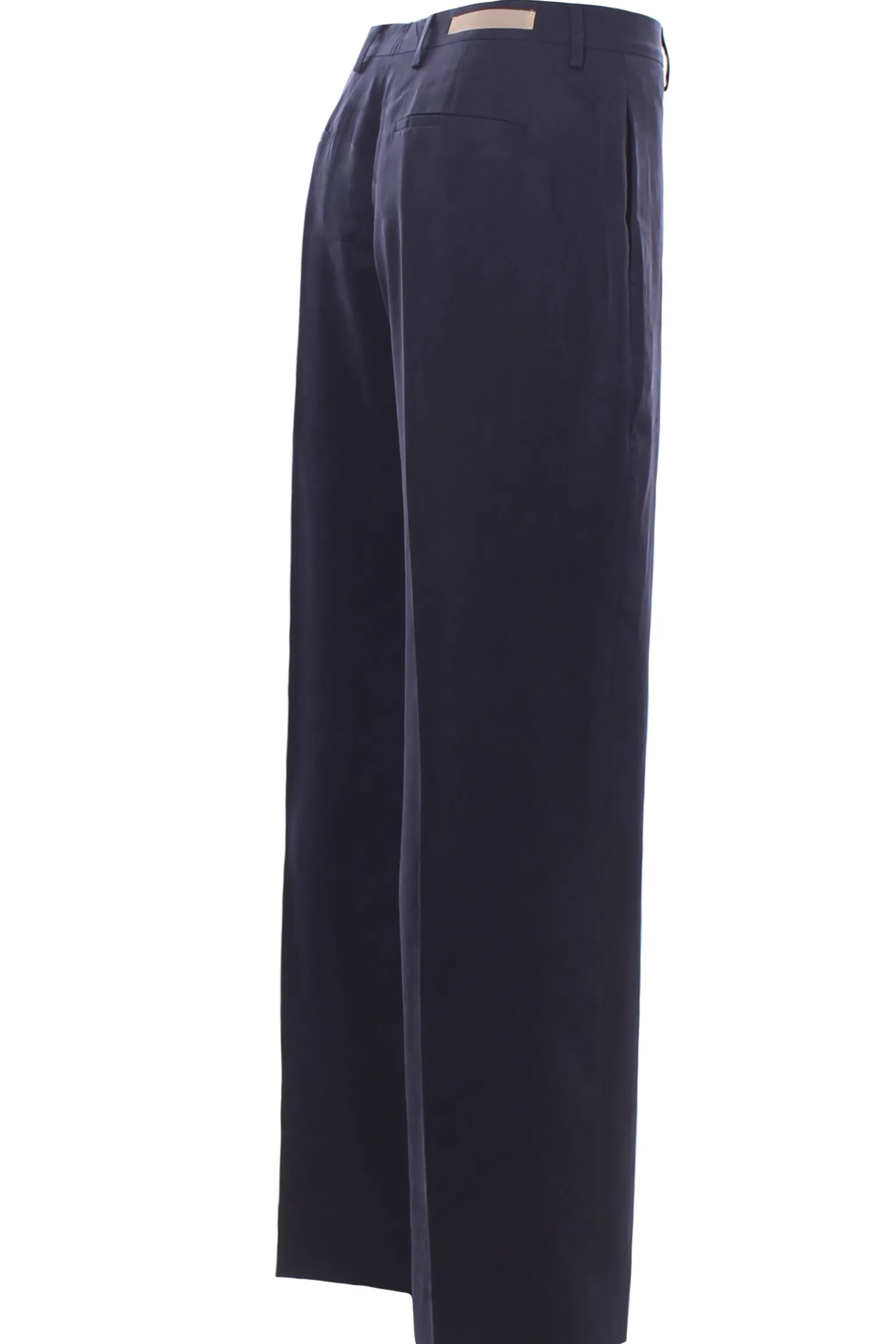 Pantalone vita alta in tencel