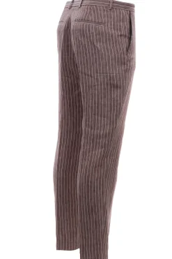 Pantaloni a sigaretta in lino