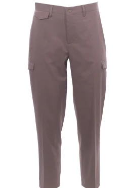 Pantaloni cargo in fresco di lana