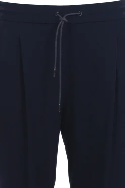 Pantaloni con coulisse e pinces