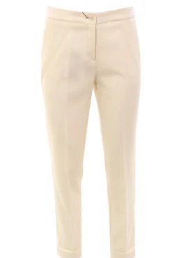 Pantaloni in lana strech jacquard