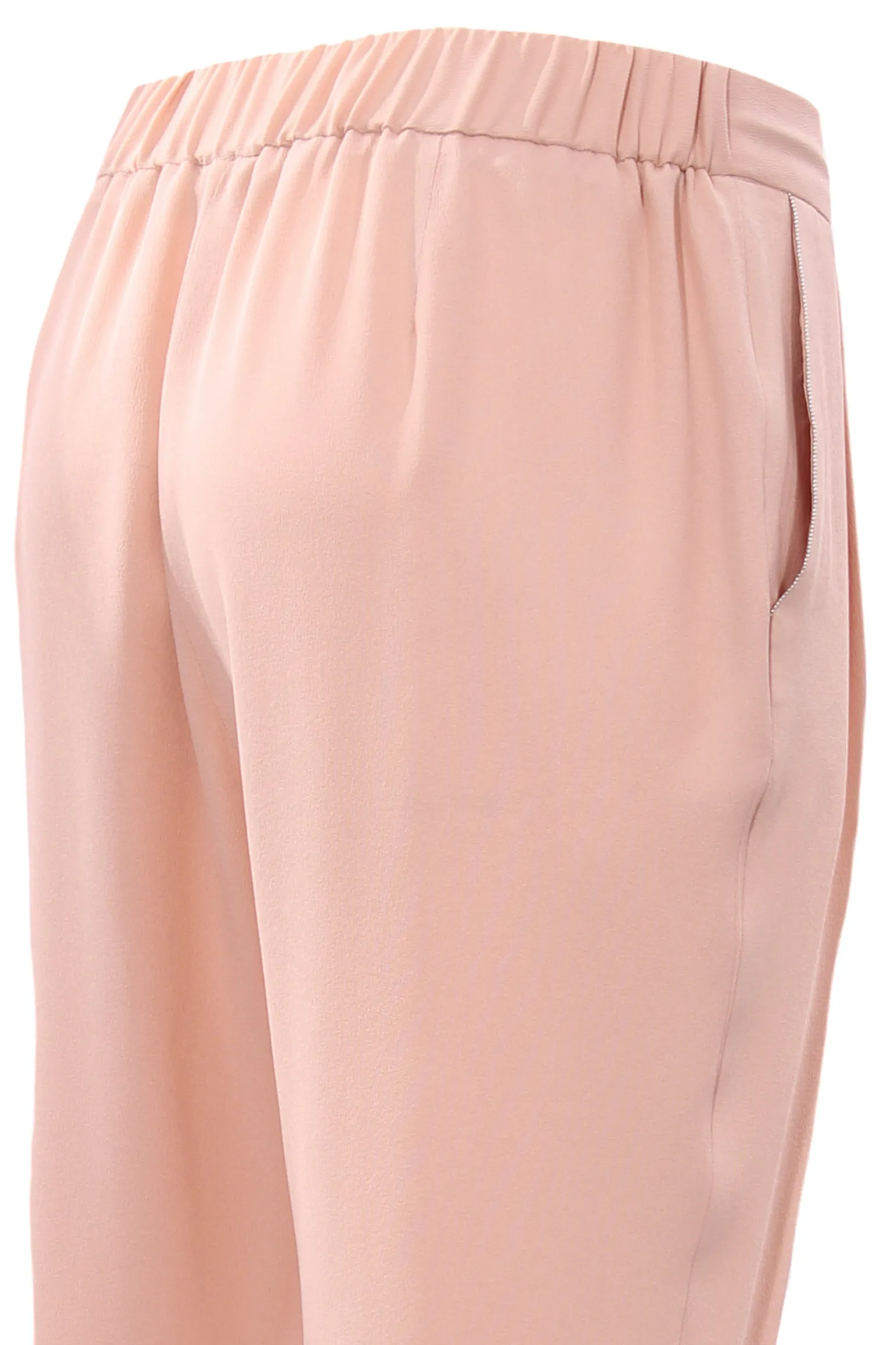Pantaloni in seta con coulisse