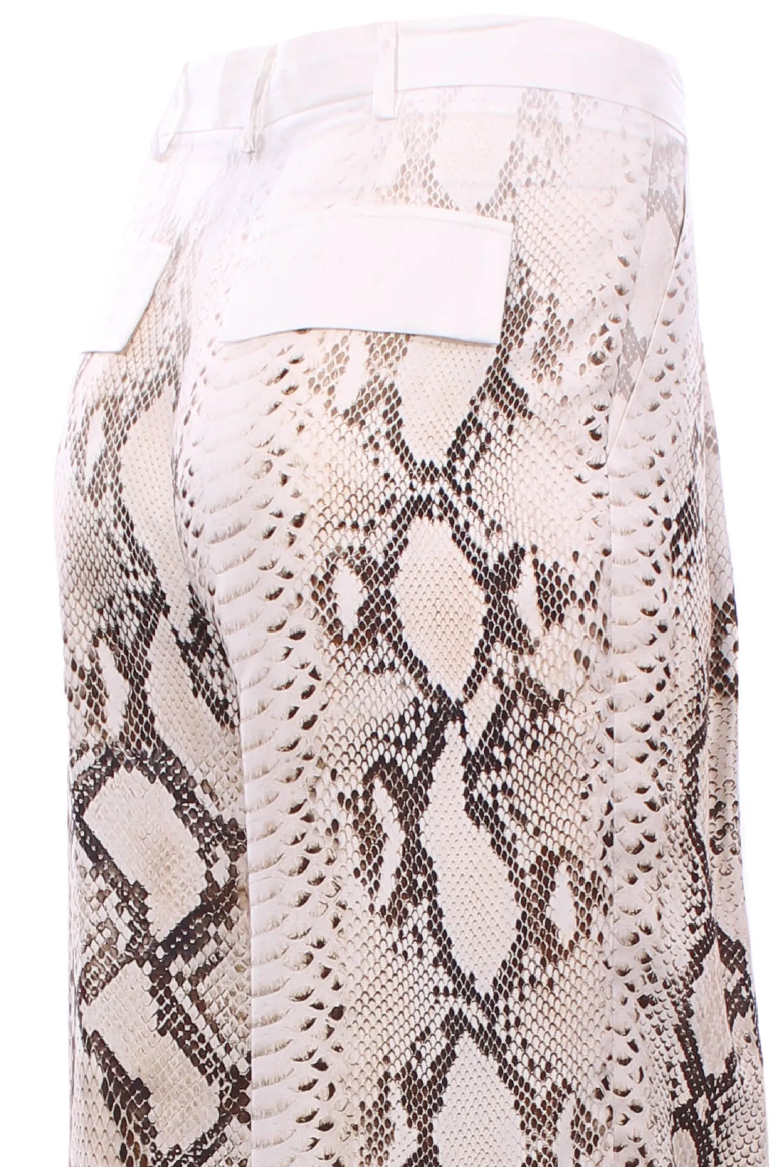 Pantaloni in viscosa stampa animalier