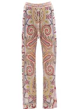 Pantaloni jogging paisley in jersey