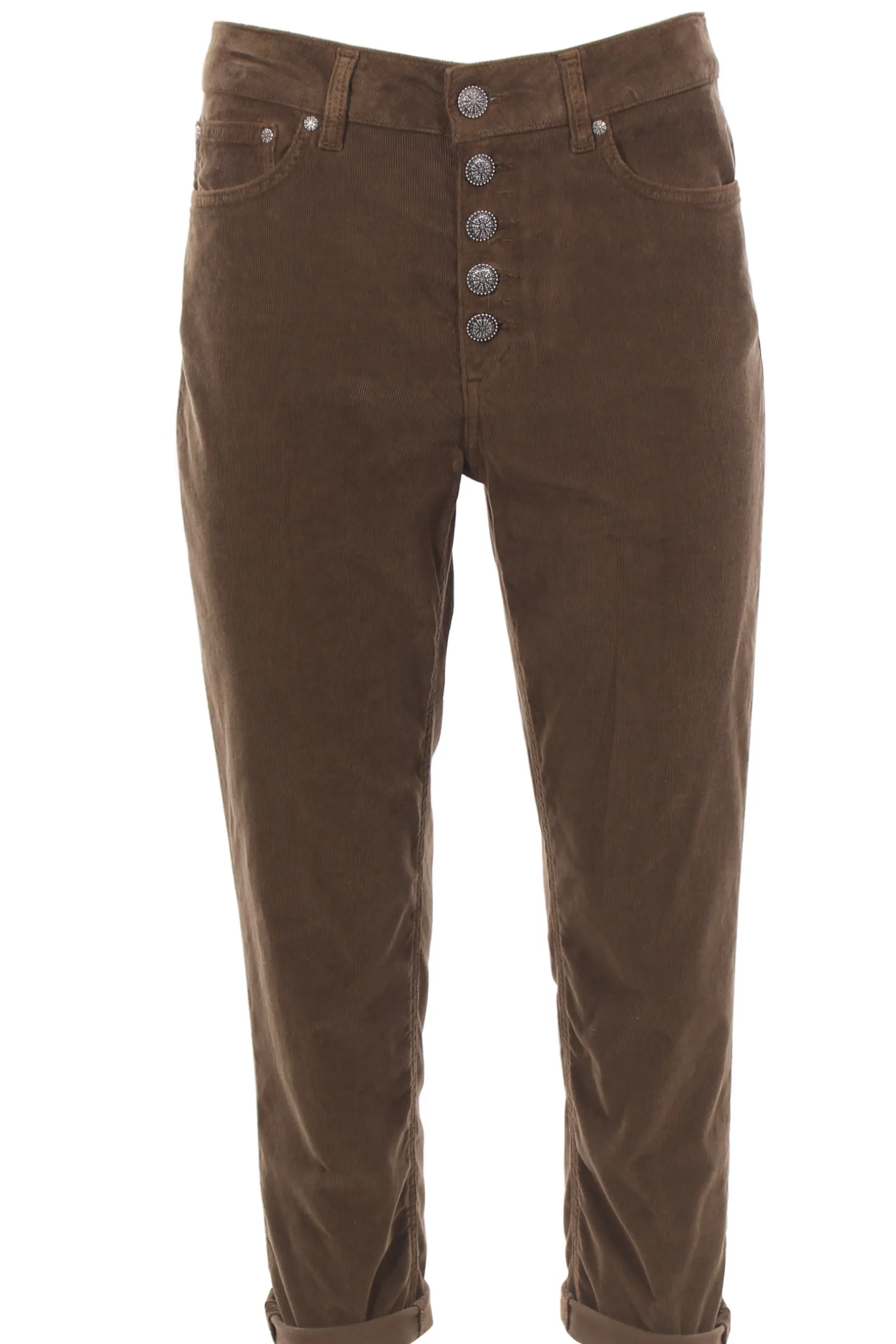 Pantaloni koons in velluto millerighe