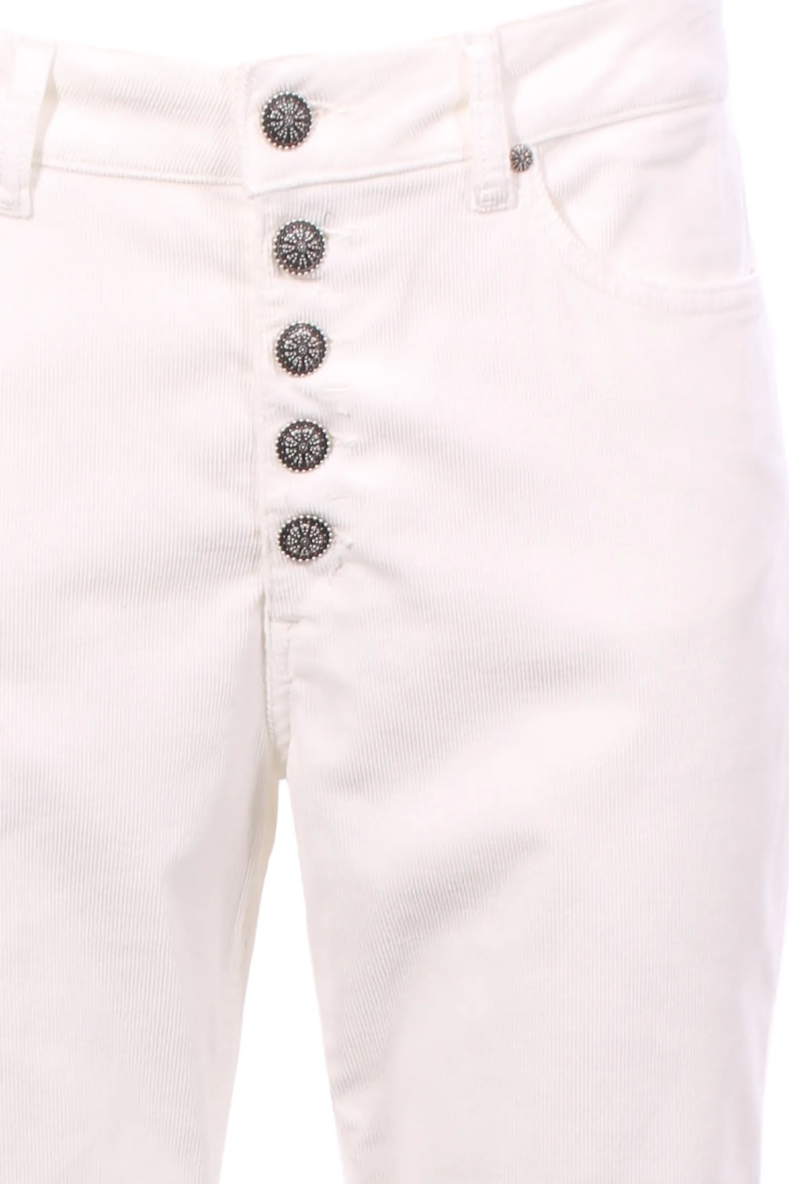 Pantaloni koons in velluto millerighe