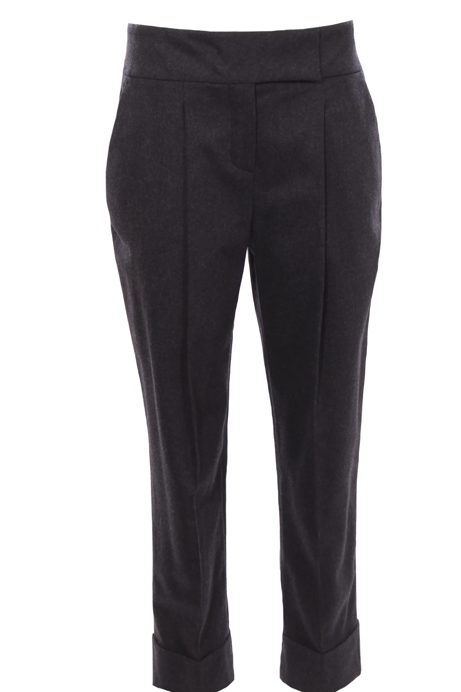 Pantaloni vita alta con pinces