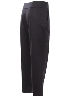Pantaloni vita alta con pinces