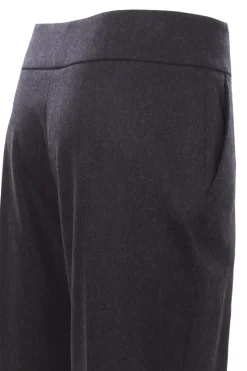 Pantaloni vita alta con pinces