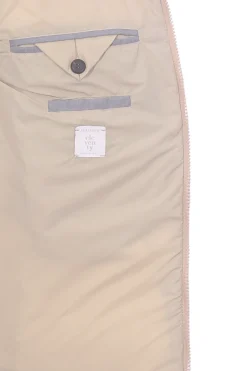 piumino smanicato in lana e cashmere