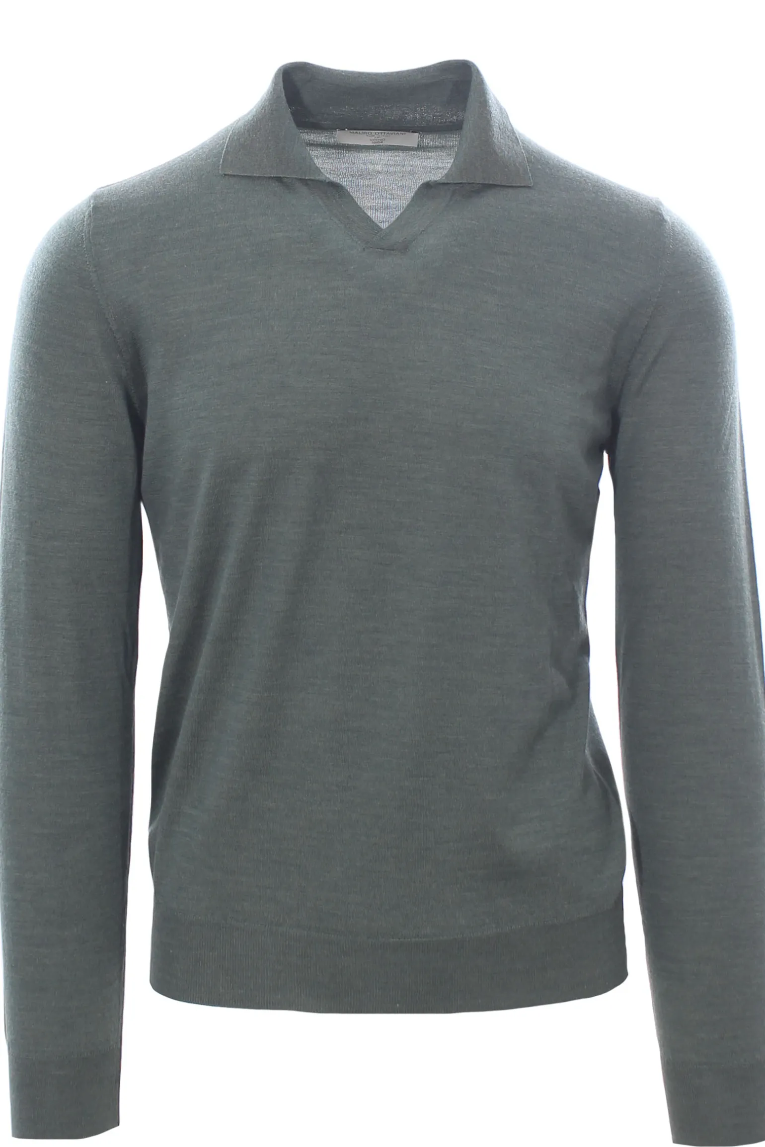 polo buttonless in lana wish loro piana