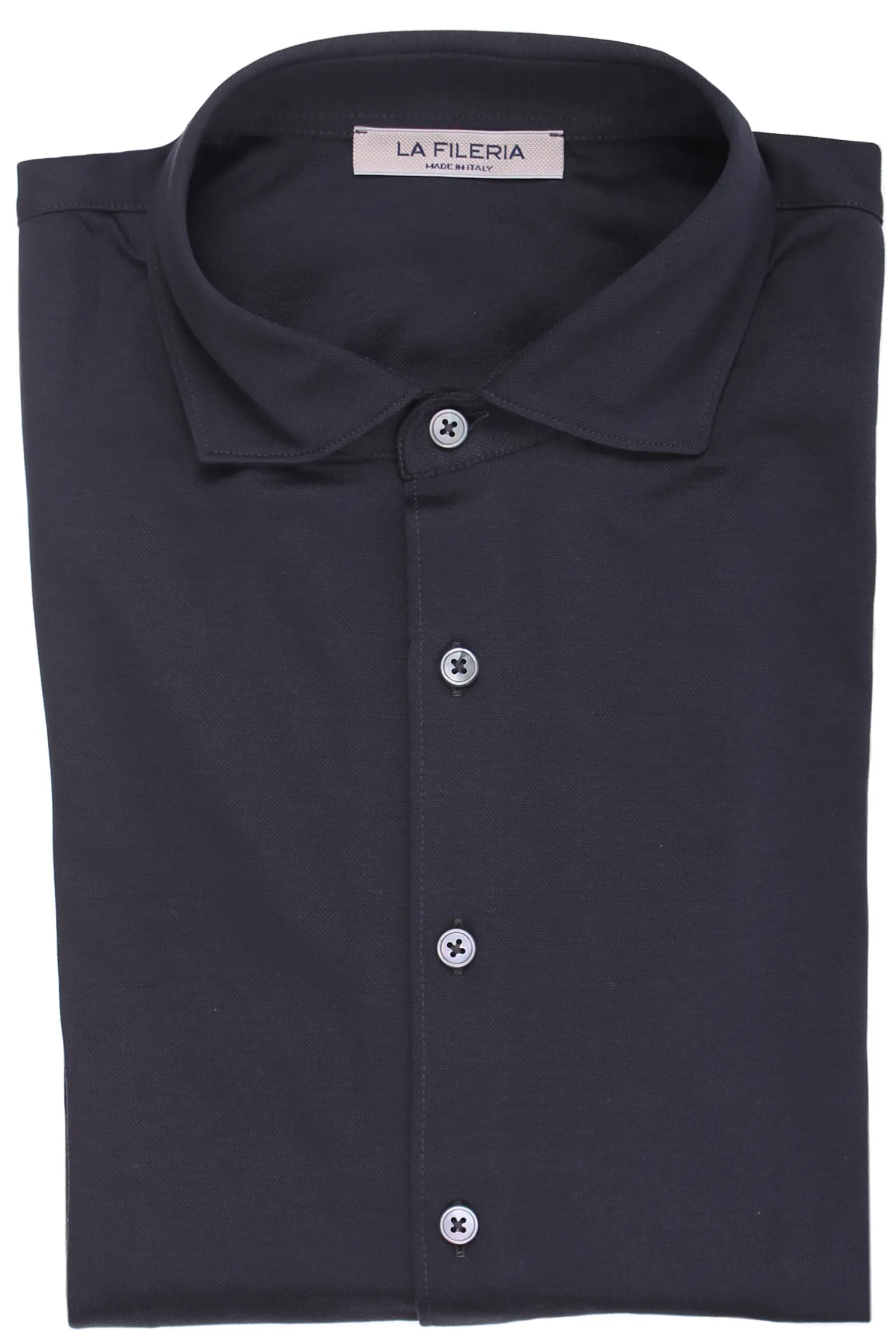 polo camicia in piquet filo di scozia