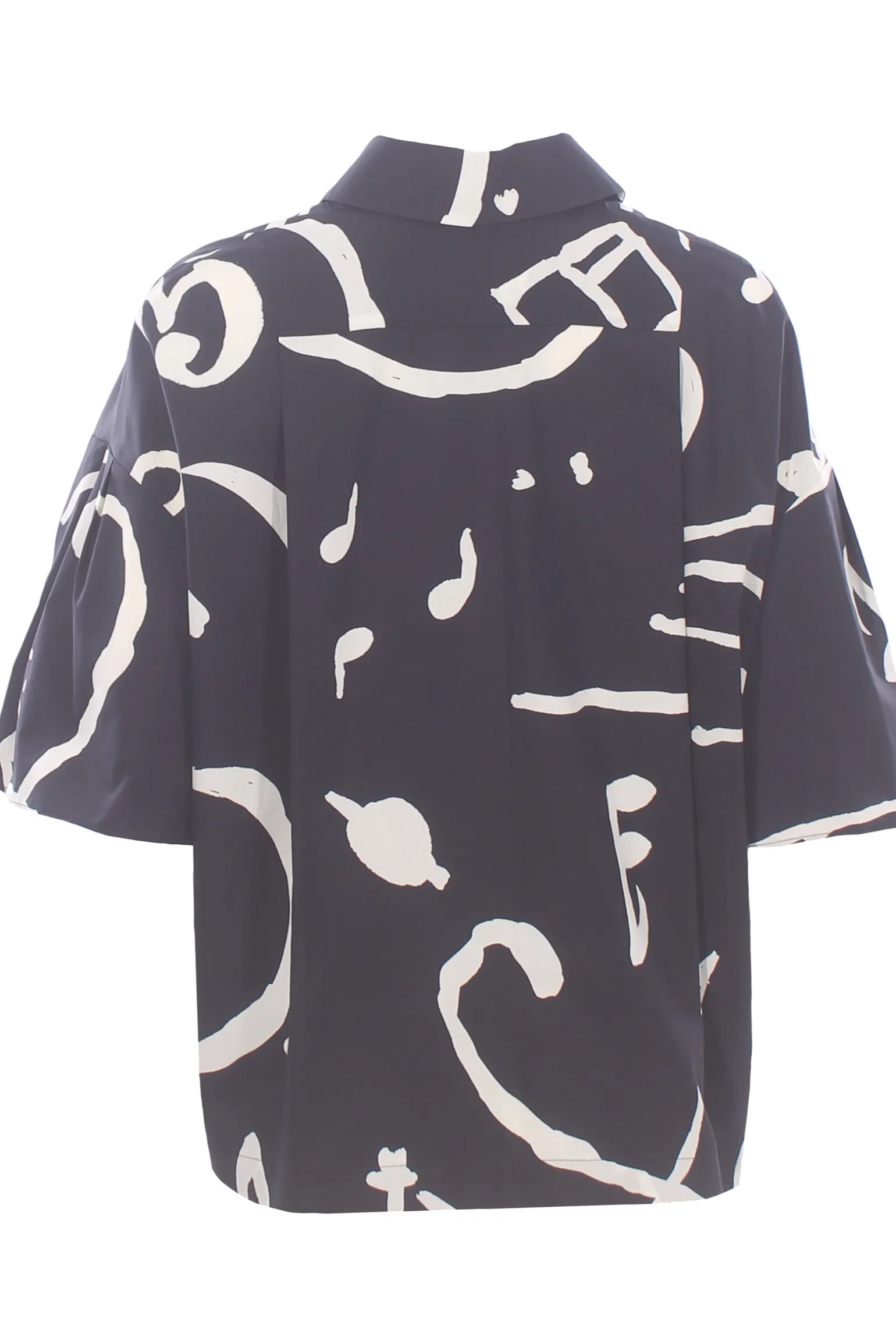 Polo camicia printed orchestra in cotone stampato
