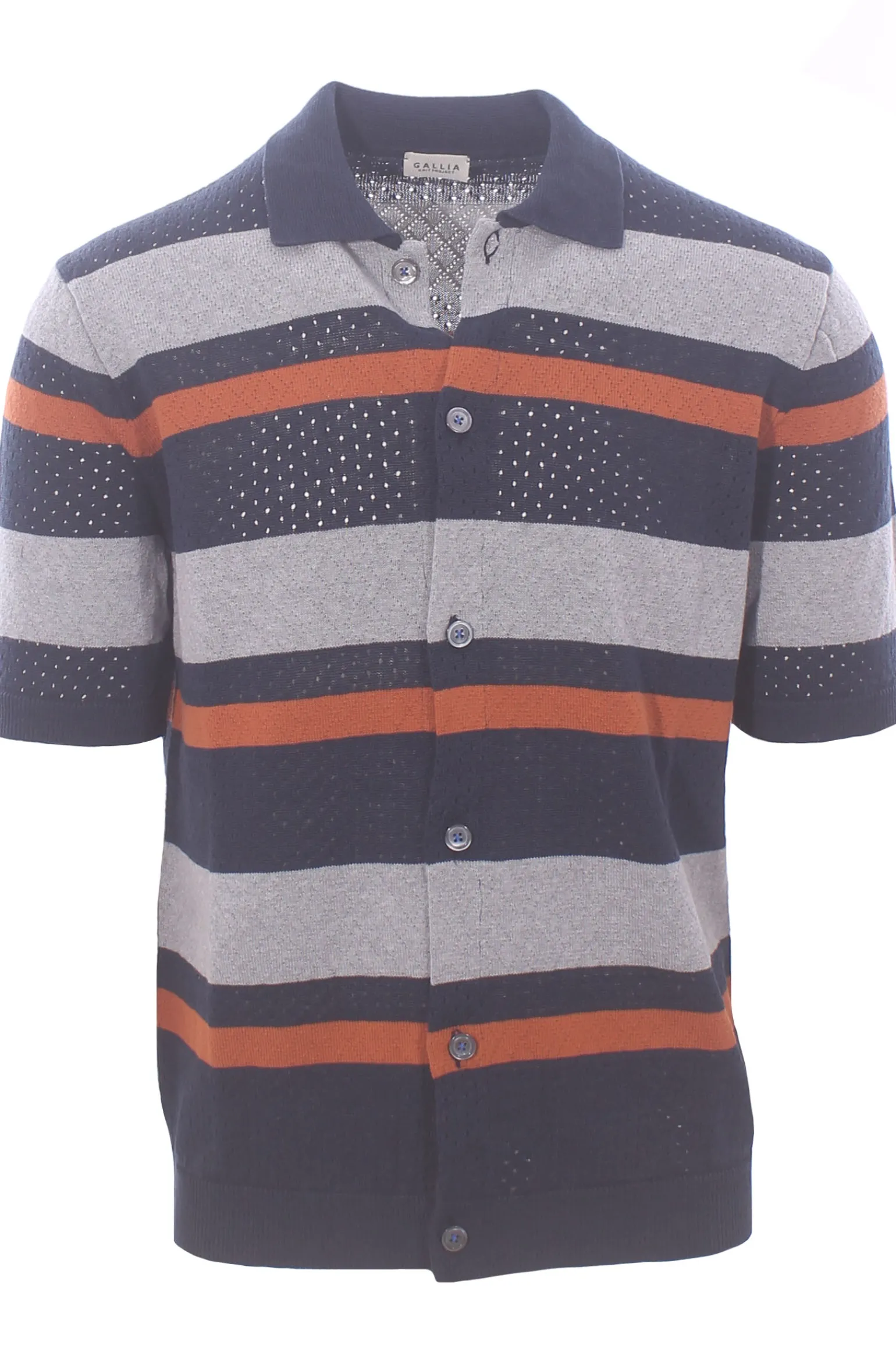 polo camicia traforo riga orizzontale