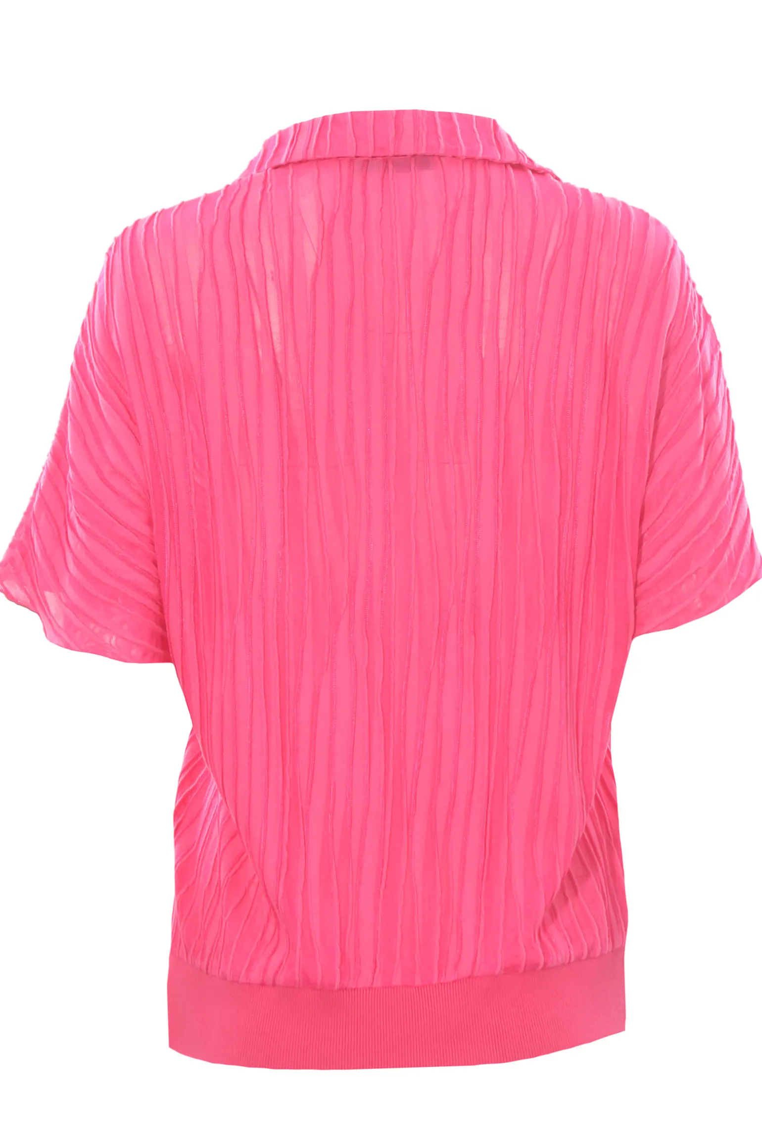 Polo in viscosa effetto intarsio